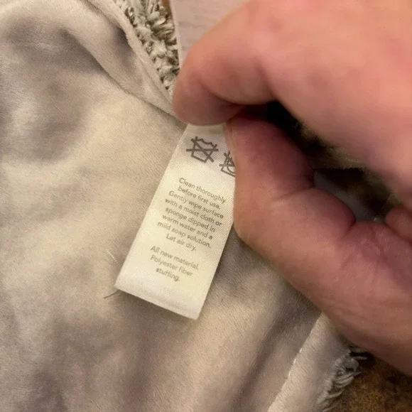 Carters Gray Shaggy Sloth Security Blanket Plush Baby Lovey Super Soft - Picture 4 of 6